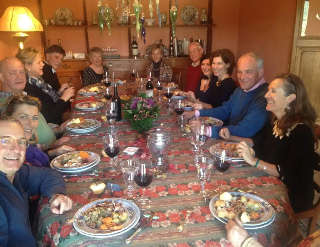 In convivial company to celebrate this special day - Vertice sparkling wine with hor d'oeuvres outside, Grande Reserva Savedra 07 followed by Beringer Cabernet Napa Valley 98 and a nicely aging 2000 Vintage Port for the desserts....grateful for what we have~