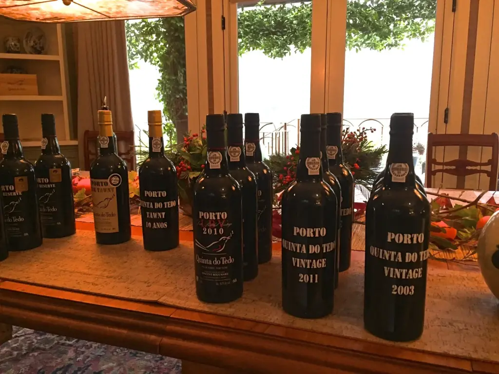 Porto line-up at a recent Quinta do Tedo tasting.