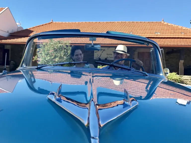Touring Douro Valley in a ’55 convertible Chevrolet!