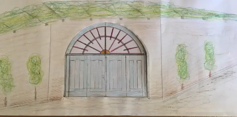 The monumental portal to our new cave