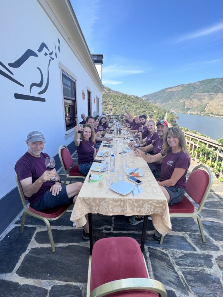  Another beautiful day to backdrop our lunch overlooking Douro River 